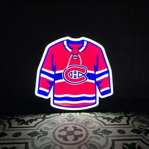 Canucks Flying Skate Jersey - LED Lightbox Sign with detachable stand